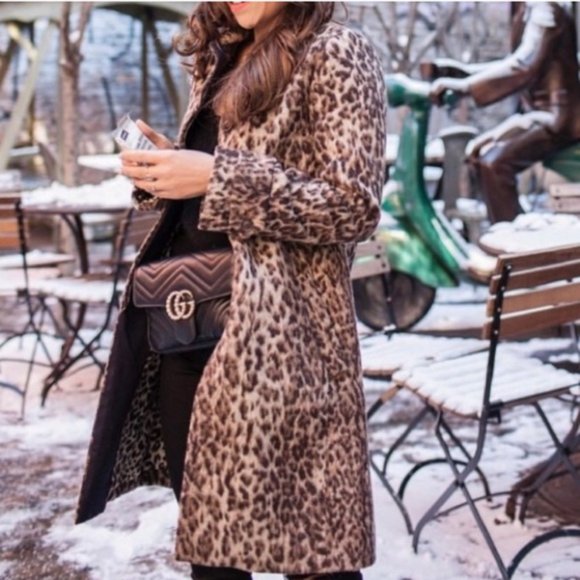 J. Crew Jackets & Blazers - New J. Crew Snow Leopard Wool Blend Top Coat